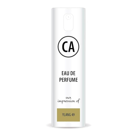 CA Perfume Impression of Ylang 49 for Women Eau De Parfum Chypre Floral Scent Long Lasting Perfumes for Women Travel Size TSA Ready for Day and Night Wear 0.33 Fl Oz 10ml