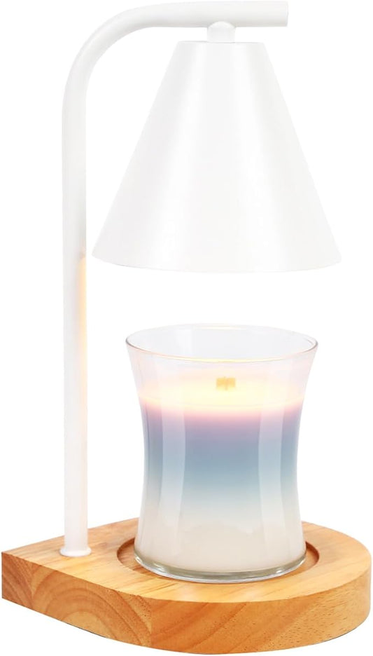 SOKCVSEA Candle Warmer Lamp - Candle Warmer with Dimmable, Birthday Gifts for Women Mom Gifts, House Warming Gifts New Home Decor, Wax Melt with 2 Bulbs White