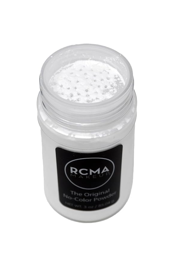 RCMA Makeup The Original No Color Powder, Loose Setting Powder, Professional Makeup, No Flash Back, Universal, All Skin Types, Flawless Finish, Reduces Shine, Vegan and Cruelty- Free, 3oz