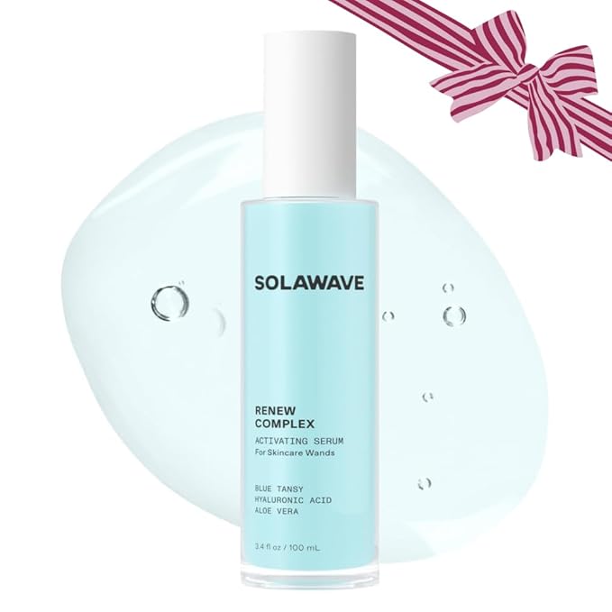 Solawave Renew Complex Serum for Face & Neck | Boost the Effects of Facial Wand | Red Light Therapy for Face & Microcurrent Facial Device for Anti-Aging & Skin Tightening