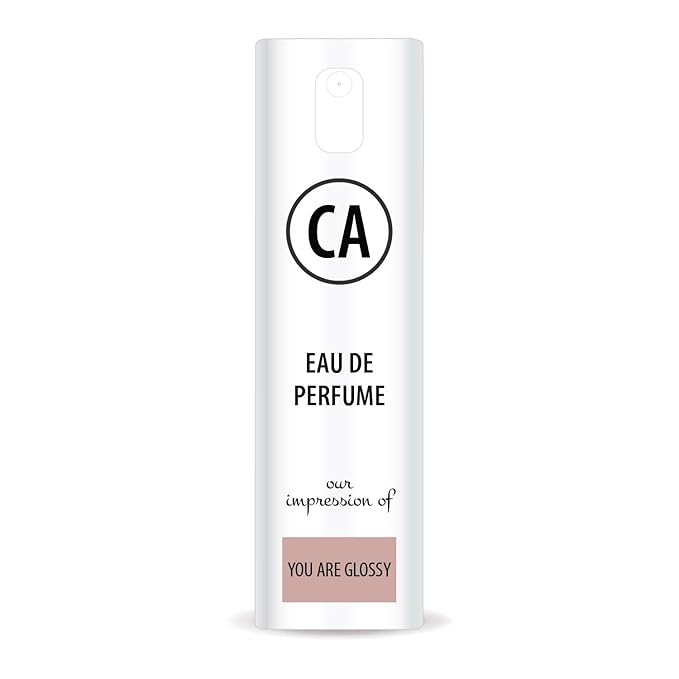 CA Perfume Impression of You are Glossy Unisex Eau De Parfum Floral Woody Scent Long Lasting Unisex Fragrance Travel Size TSA Ready for Day and Night Wear 0.33 Fl Oz 10ml