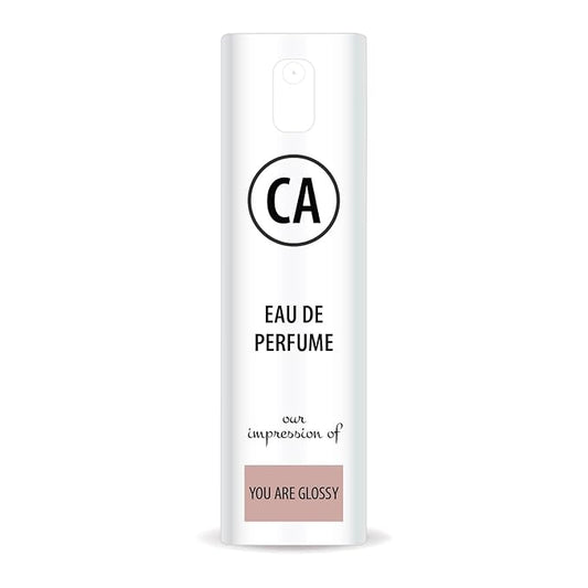 CA Perfume Impression of You are Glossy Unisex Eau De Parfum Floral Woody Scent Long Lasting Unisex Fragrance Travel Size TSA Ready for Day and Night Wear 0.33 Fl Oz 10ml