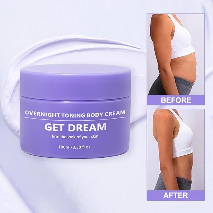 Overnight Toning Body Firming Cream, Body Firming Cream Cellulite Remover for Legs and Body,Smooth & Tight Skin, Help Reduce Fine Lines & Wrinkles for All Skin Types