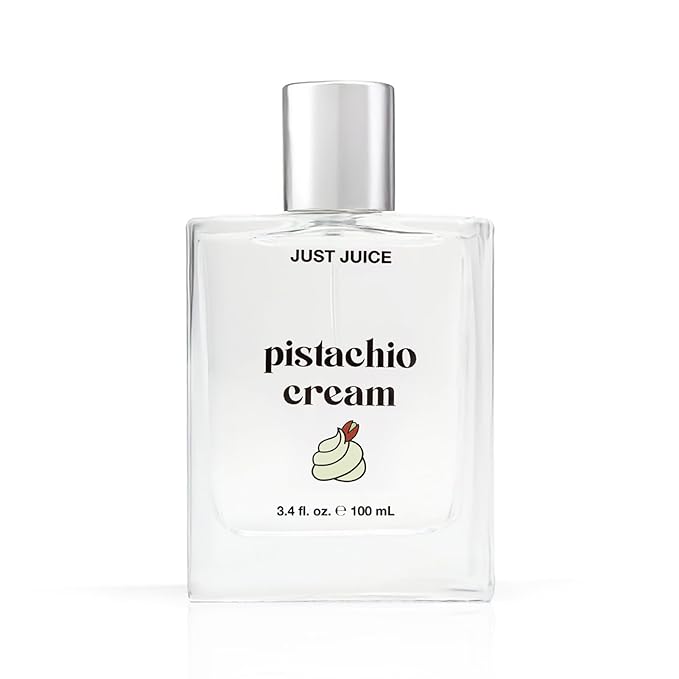 Just Juice Pistachio Cream - Gourmand Perfume for Women and Men - Notes of Pistachio, French Vanilla, and Creamy Woods - 3.4 oz