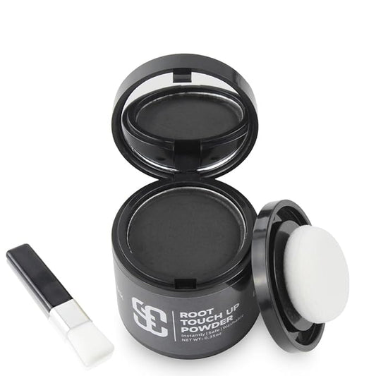 SOVONCARE Hairline Powder - Root Touch Up & Gray Hair Concealer for Men and Women, Instantly Covers Thinning Hair and Bald Spots, Natural-Looking Coverage Black 0.35 oz