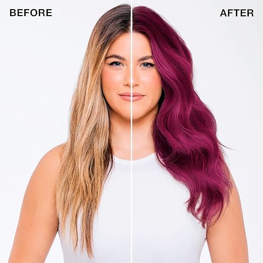 IGK Permanent Hair Color Kit | RRV Truth or Dare - Intense Fuchsia | 100% Gray Color Coverage + Strengthen + Shine | Ammonia Free