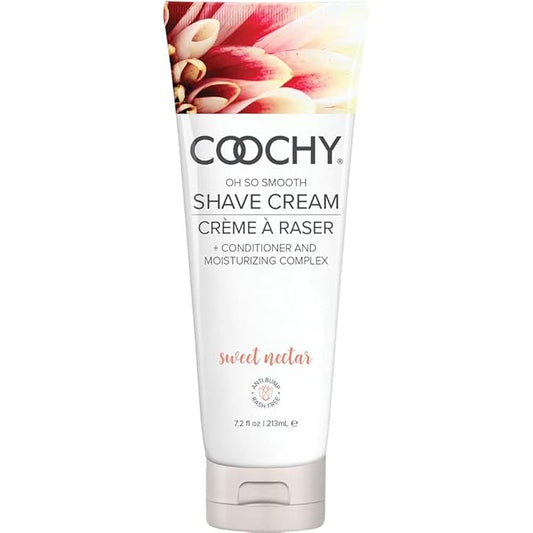 Coochy Shave Cream - Moisturizing Shave Lotion - Gentle Intimate Shaving Cream - For Bikini Area, Underarms, Legs & More - Rash-Free, Hydrating Formula - Sweet Nectar, 7.2 oz
