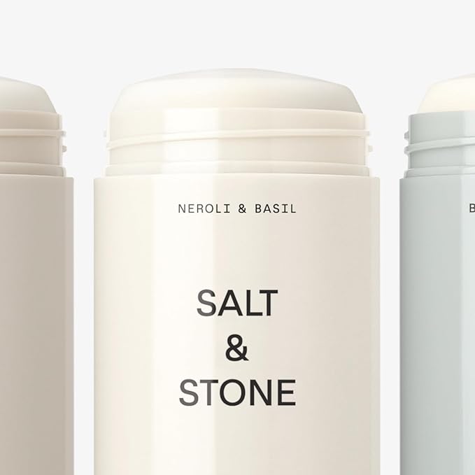 SALT & STONE Aluminum Free Deodorant | Extra Strength 48 Hour Protection for Women & Men | Made with Seaweed Extracts, Niacinamide & Prebiotics (Trio Set)