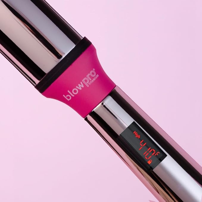 blowpro Professional Salon Wavemaker, 1.5" Oval Titanium Barrel, Rapidly Heats to Max Temp in 60 Seconds, 3 Preset Temp Options, Easily Creates Gorgeous S Shaped Waves or Even Classic Soft Curls,