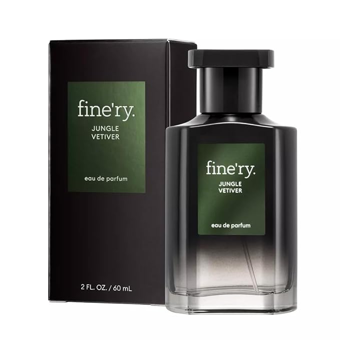 Finery JUNGLE VETIVER Men's Eau De Parfum | Men's Eau De Cologne, 2 fl oz | With Makeup Remover Pads Gift