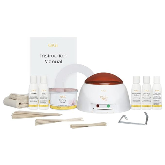 GiGi Mini Pro Waxing Kit for Women, Hair Removal Wax Kit for Face & Body, Salon and At-Home Use, Portable and Convenient, For All Skin & Hair Types