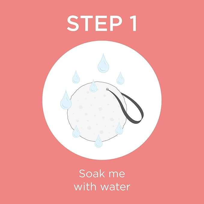 Spongelle French Lavender Wild Flower Buffer Body Scrubber | Bath & Shower Loofah for Women | Exfoliator with Body Wash Infused Sponge | 14+ uses (Pack of 2)