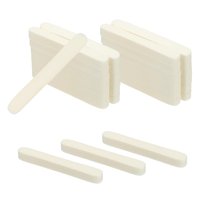 uxcell 120 Count Compressed Facial Sponges Round Face Cleansing Sponges Pads for Daily Skincare Routines at Home, Kitchen(White)