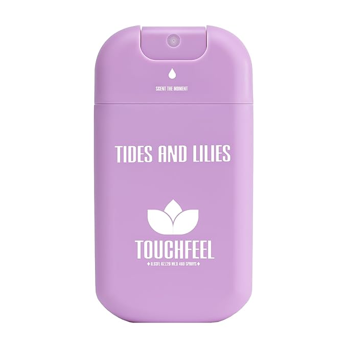 Power Mist Hand Sanitizer Spray, Scented Hydrating Hand Sanitizers Travel Size Refillable, Pocket Portable 1-Pack (Tides and Lilies) 0.93Fl Oz 460-Sprays Each