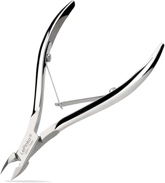 LePinko Professional Cuticle Trimmer kit, Super Sharp Dead Skin Clipper, Labor-saving Cuticula Remover for Fingernail Toenail, Manicure Pedicure Tool for Women Men, Home Salon Use, 7mm Jaw