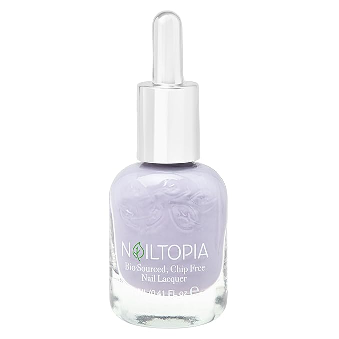 Nailtopia Bio-Sourced, Chip Free Nail Lacquer - All Natural, Strengthening Biotin and Superfood-Infused Polish - Chip Resistant Formula - Quick-Dry, Long Lasting Wear - Passion Player - 0.41 oz