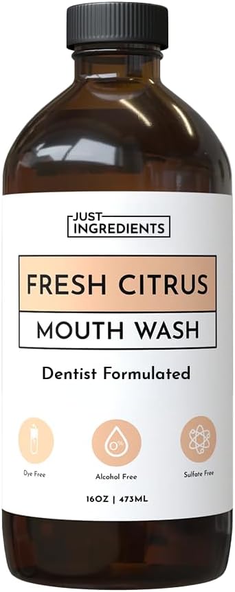 Fresh Citrus Remineralizing Mouthwash – 16 fl oz Fluoride-Free Oral Rinse with Hydroxyapatite, SilverSol Technology & Xylitol – Supports Fresh Breath, Healthy Gums & Daily Oral Hygiene*