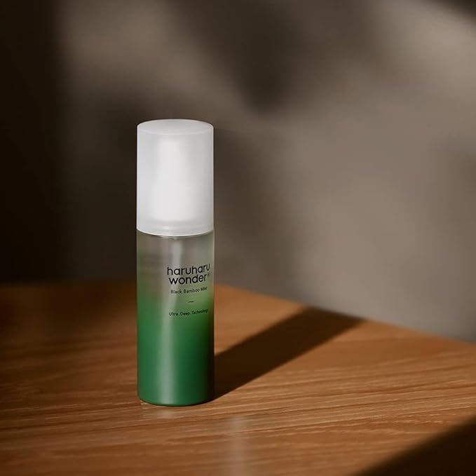 HARUHARU wonder Black Bamboo Mist, Hydrating and Firming Skin, Black Rice, Panax Ginseng for Clean and Smooth Skin Surface, Korean Skincare, Vegan, Cruelty Free, 2.7 fl.oz