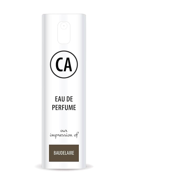 CA Perfume Impression of Baudelaire for Men Eau De Parfum Leather Scent Long Lasting Cologne for Men Travel Size TSA Ready for Day and Night Wear 0.33 Fl Oz 10ml