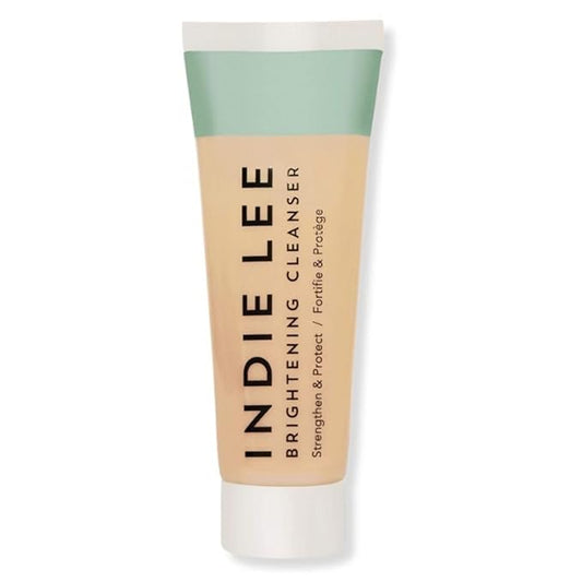 Indie Lee Brightening Facial Gel Cleanser, Clean & Gentle Daily Hydrating Makeup Remover & Exfoliating Face Wash & Mask, Non-Stripping Vegan & Plant-Based Formula, For All Skin Types (30 ml)