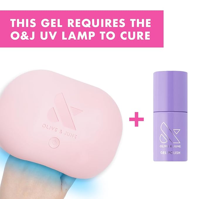 Olive & June Gel Polish | UV LED Nail Lamp Needed | Long Lasting Formula | Up to 21 Days of Wear | Damage-Free Removal | Salon-Quality Manicure at Home | Bold & Unshaken | Bold Purple