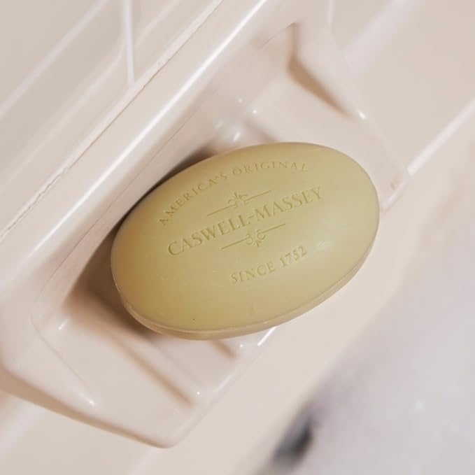 Caswell-Massey RÒS Natural Bar Soap for Men, Moisturizing Body Soap Bar for All Skin Types, Made with Essential Oils & Plant-Based Formula for Soft Skin, Made in USA, 5.8 oz