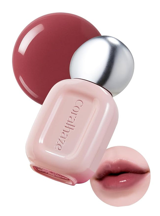 Dew Drop Tint #209 Crush 4.5g, Hydrating, Glossy, Lightweight Lip Stain with High-shine, Long Lasting Color with Moisturizing Lip Oil, Dewy Finish, Korean Beauty Makeup