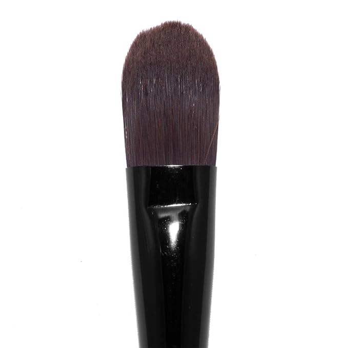 Palladio Foundation Brush, Flat Tapered Brush, Liquid and Cream Foundations, Flawless Blending, Smooth Finish, Synthetic Natural Bristles, Soft Feel, Comfortable Grip, Professional Application