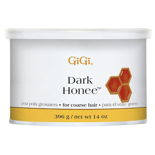 GiGi Dark Honee Soft Wax for Hair Removal, Removes Thick to Coarse Hair, Ideal for Normal to Dry Skin, Face & Body Wax for Men & Women, 14 oz