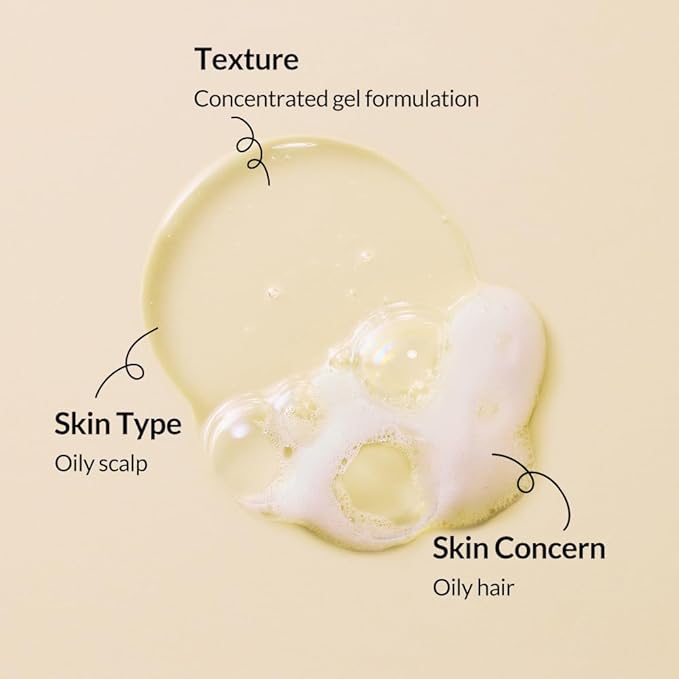 Whamisa Organic Seeds Shampoo for Oily Scalp, Fermented Postbiotic Formula for Refreshing Cleanse, Balanced Oil Control, Scalp Conditioning, Dandruff Care (490ml)