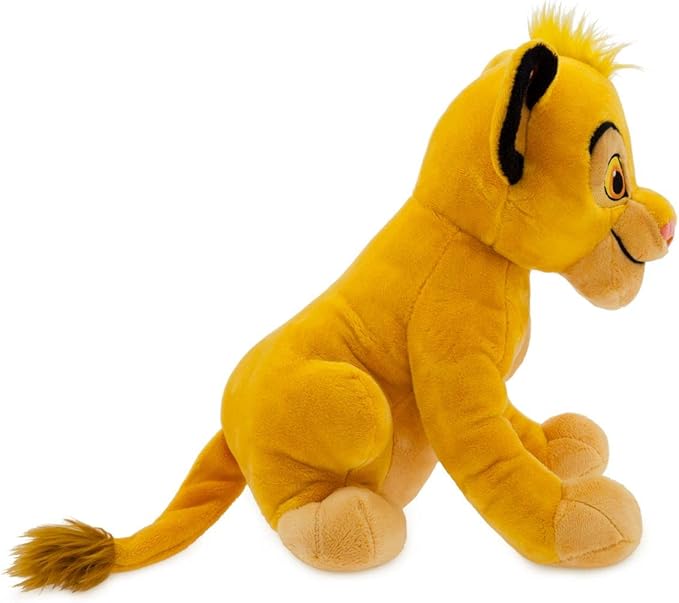 Disney Store Official Simba Medium Soft Toy for Kids, Cuddly Character with Fuzzy Texture and Embroidered Details, Furry Mane and Tail Tuft, Disney Plushy Suitable for All Ages.