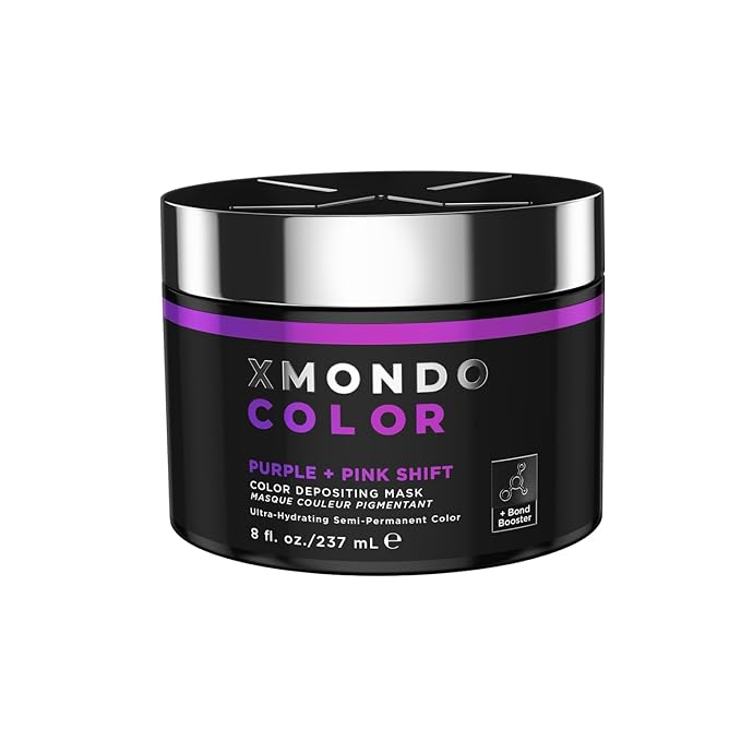 XMONDO Color Pink + Red Shade Shift Mask – Semi-Permanent Dye with Bond Booster & Hyaluronic Acid, 8 oz