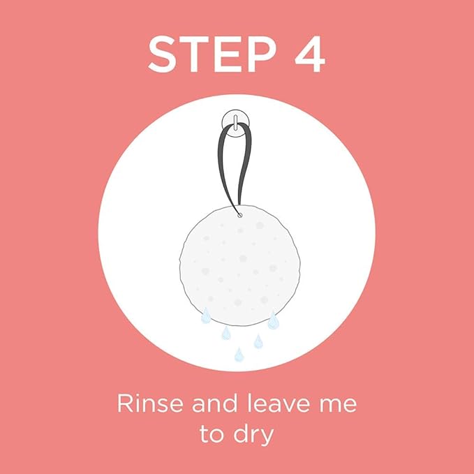 Spongelle French Lavender Wild Flower Buffer Body Scrubber | Bath & Shower Loofah for Women | Exfoliator with Body Wash Infused Sponge | 14+ uses (Pack of 2)