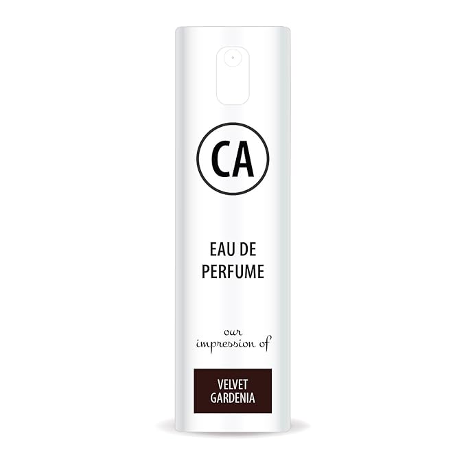 CA Perfume Impression of Velvet Gardenia Unisex Eau De Parfum Amber Floral Scent Long Lasting Unisex Fragrance Travel Size TSA Ready for Day and Night Wear 0.33 Fl Oz 10ml