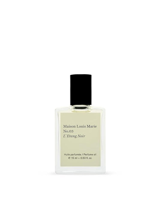 Maison Louis Marie - No.03 L'Etang Noir Natural Roll-On Perfume Oil | Luxury Clean Beauty + Non-Toxic Fragrance (0.5 fl oz | 15 ml)