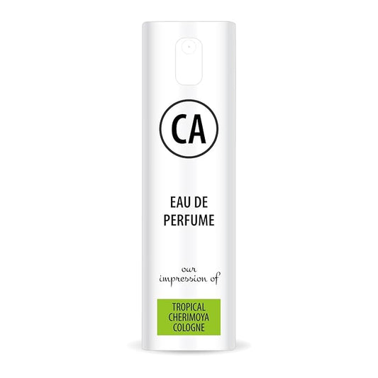 CA Perfume Impression of Tropical Cherimoya Cologne Unisex Eau De Parfum Floral Fruity Scent Long Lasting Unisex Fragrance Travel Size TSA Ready for Day and Night Wear 0.33 Fl Oz 10ml