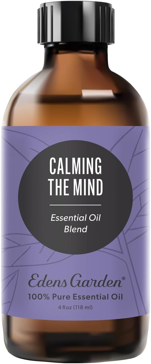 Edens Garden Calming The Mind Essential Oil Blend- 100% Pure Premium Grade, Undiluted, Natural, Therapeutic, Aromatherapy, The Best for Skin, Humidifiers, Kid Safe 118 ml (4 fl oz)
