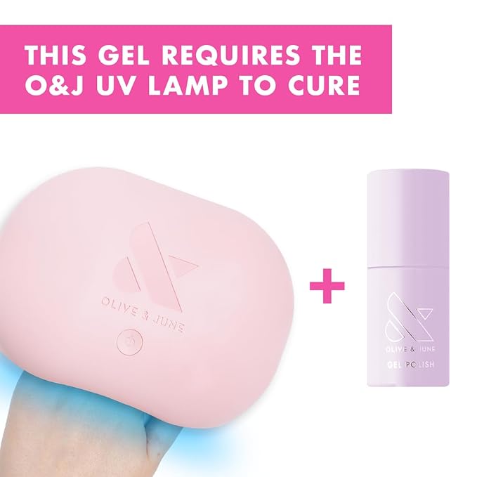 Olive & June Gel Polish | UV LED Nail Lamp Needed | Long Lasting Formula | Up to 21 Days of Wear | Damage-Free Removal | Salon-Quality Manicure, Pedicure at Home | You're Invited | Lilac