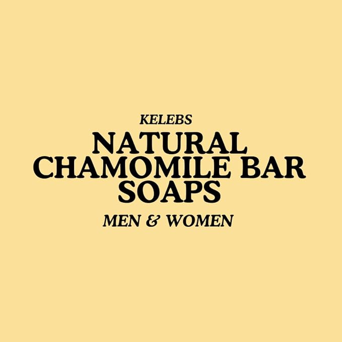 KELEBS Hypoallergenic Bar Soap for Men & Women with Sensitive Skin | Hydrating & Calming with Chamomile Oil | Face & Body Wash | Natural Ingredients | Fragrance-Free, Vegan, No SLS | 2 Bars