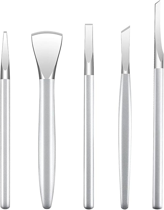 Manicure Set,Professional Pedicure Knife Set,Dead Skin Corn Foot Callus Remover Kit,Foot Care Tools for Travel or Home,Stainless Steel Foot File Rasp,Calluses Pusher (5 Pack)