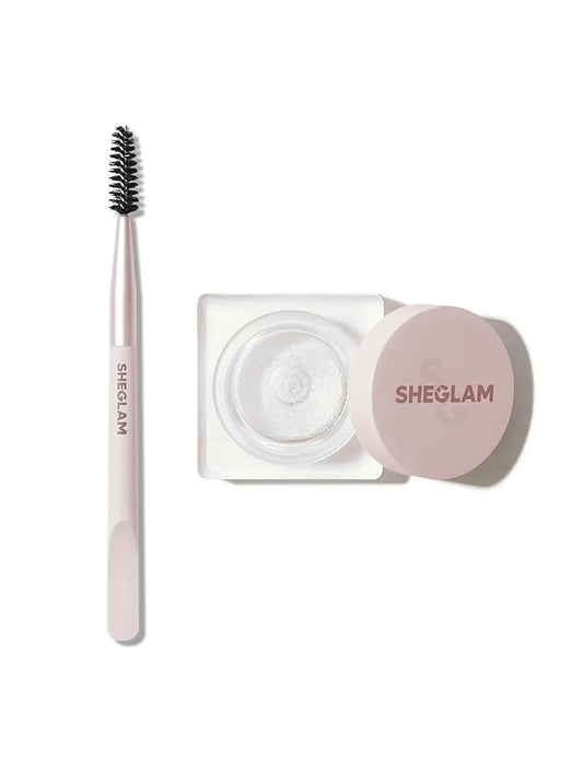 SHEGLAM Set Me Up Brow Hold Eyebrow Gel Long Lasting Waterproof Smudge Proof Shaping Eye Brow Wax - Crystal Clear