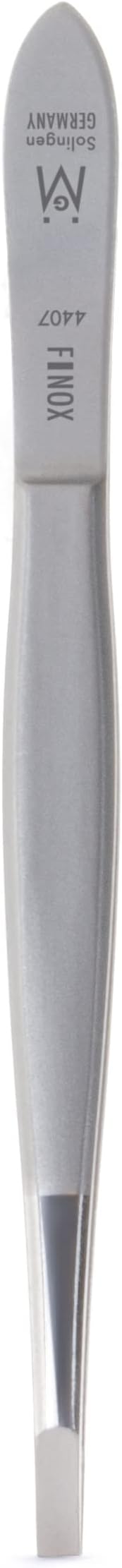 GERMANIKURE 5pc Manicure Set in Black Leather Case - Made in Solingen Germany, FINOX Stainless Steel and Crystal Glass Tools – Professional Quality Compact Nail Grooming Kit