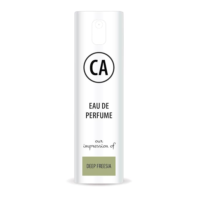 CA Perfume Impression of Deep Freesia for Women Eau De Parfum Floral Scent Long Lasting Perfumes for Women Travel Size TSA Ready for Day and Night Wear 0.33 Fl Oz 10ml