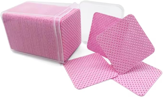 200PCS Disposable Lint-Free Cotton Pads for Nail Polish, Eyelash Glue Remover, Cleaning Manicure Tools, 48x48mm
