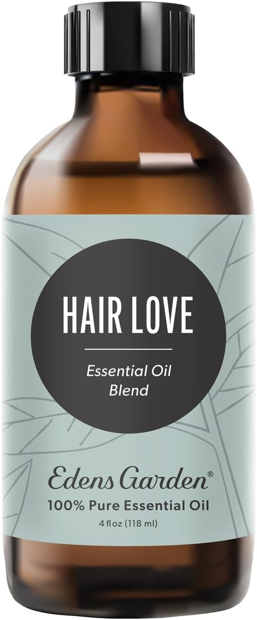 Edens Garden Hair Love Essential Oil Blend- 100% Pure Premium Grade, Undiluted, Natural, Therapeutic, Aromatherapy, The Best for Skin, Hair, Face 118 ml (4 fl oz)