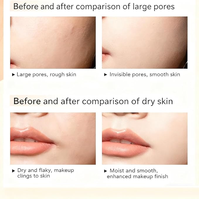 Vitamin C Makeup Tone up Cream, Five Vitamin C Natural Makeup Cream, Moisturizing Brightening Concealer, Deep Hydration, Conceal Pores, Lightweight Long Lasting, For All Skin Type (2PCS)