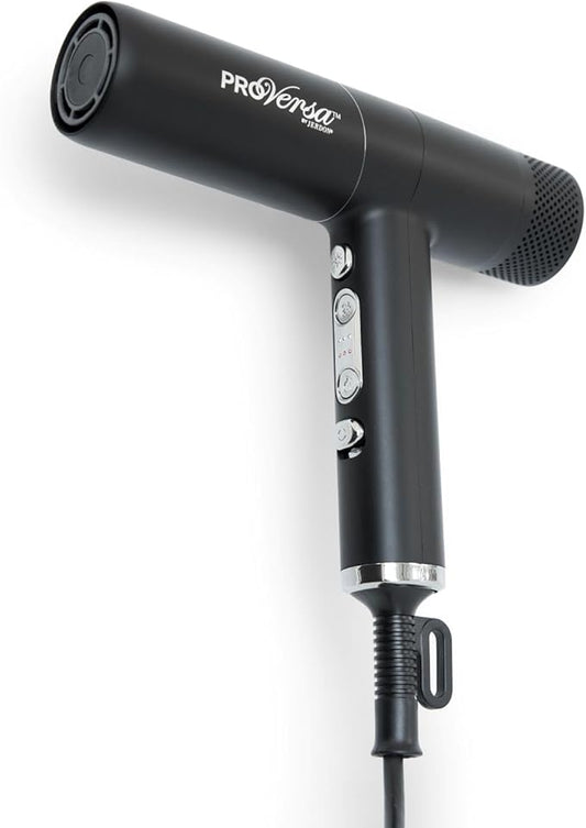 Jerdon Hair Dryer with High Speed Low Noise Brushless Motor for Fast Drying and Includes Acessories - JHD100KB
