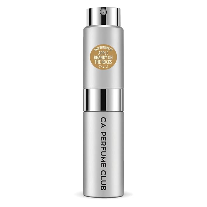 CA Perfume Impression of Apple Brandy On The Rocks for Women and Men Aromatic Fruity Scent Long Lasting Unisex Fragrance Eau De Parfum Travel Size Refillable Atomizer Spray 0.27 Fl Oz 8ml