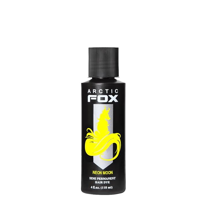 ARCTIC FOX Vegan and Cruelty-Free Semi-Permanent Hair Color Dye (4 Fl Oz, NEON MOON)