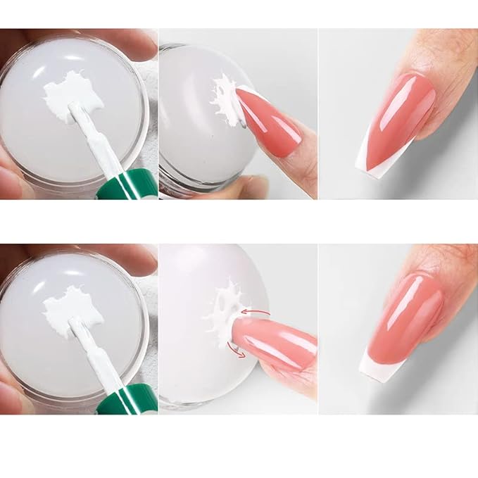Nail Art Stamper Clear Silicone Nails Stamping Jelly with Scraper Transparent Visible Body DIY Manicure Nail Art Tool For DIY Nail Decor French Nail Manicure